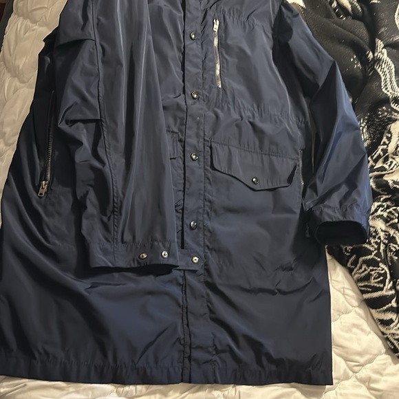 Men’s Coach raincoat XL Navy excellent condition - Picture 3 of 13